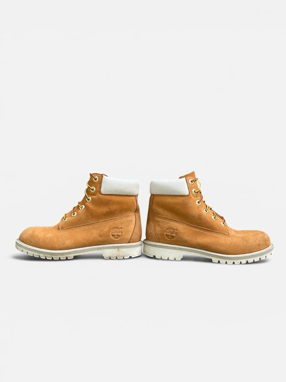 Timberland Premium 6-Inch Waterproof Boots in Wheat/White Boys US Size 6; EU 39
